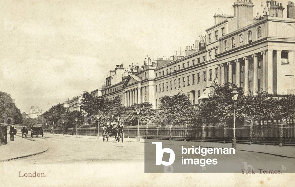 York Terrace, London (b/w photo)