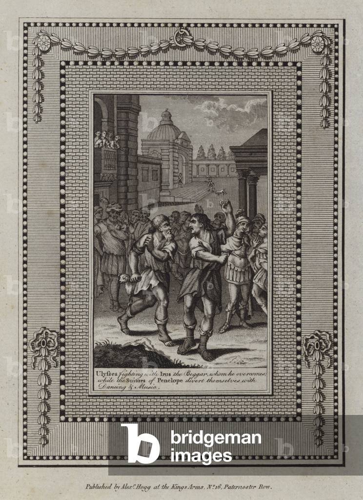 Illustration for Homer's Odyssey (engraving)
