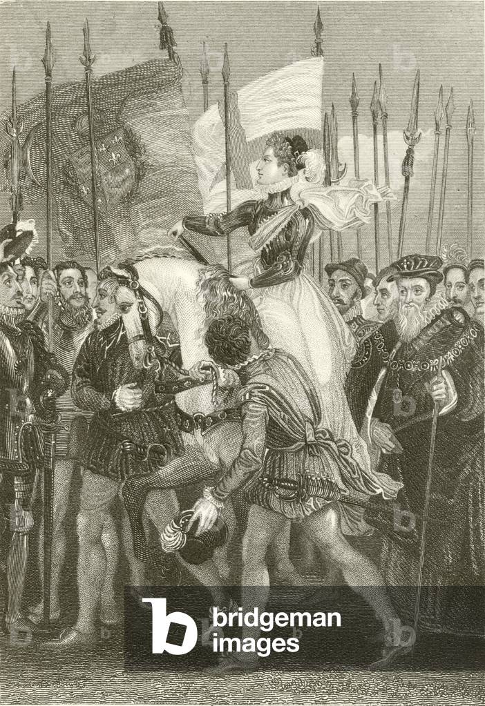 Queen Elizabeth at Tilbury Fort (engraving)
