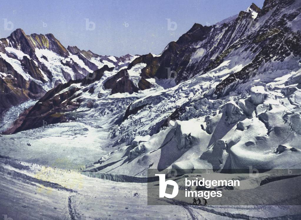 Jungfraubahn, Bei der Station Eismeer (photo)