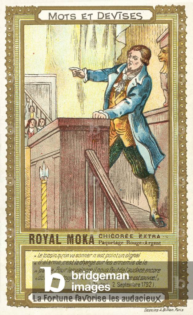 Fortune favours the brave (chromolitho)