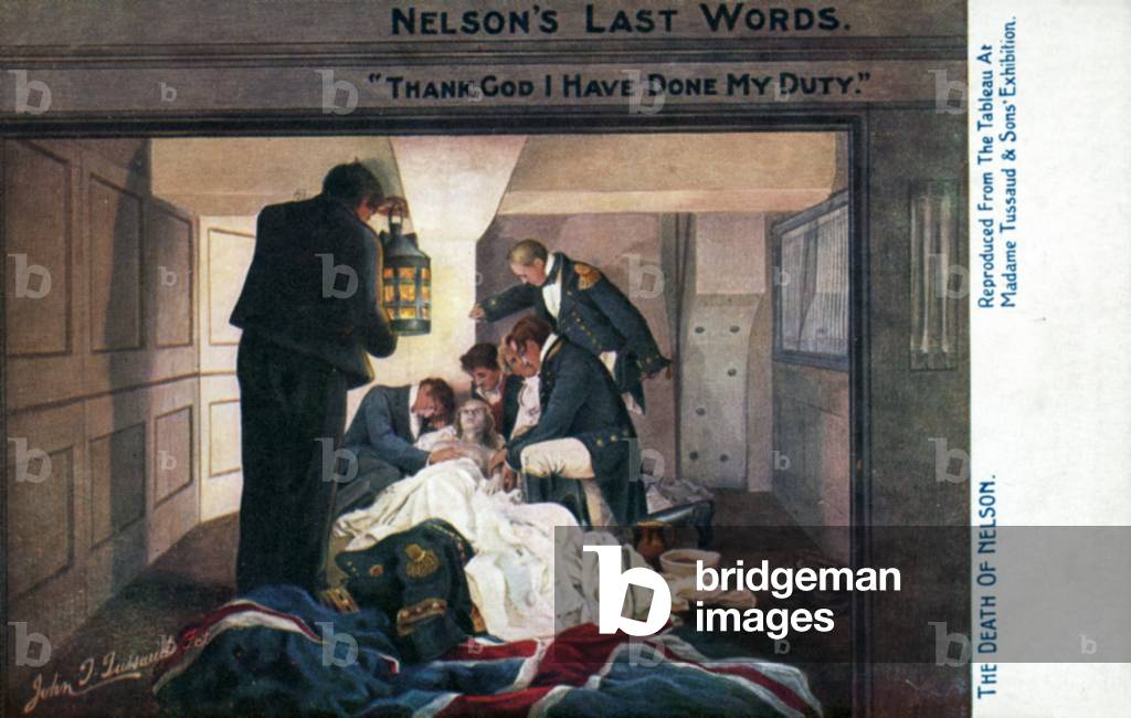 Nelson's Last Words, Thank God I Have Done My Duty (colour litho)