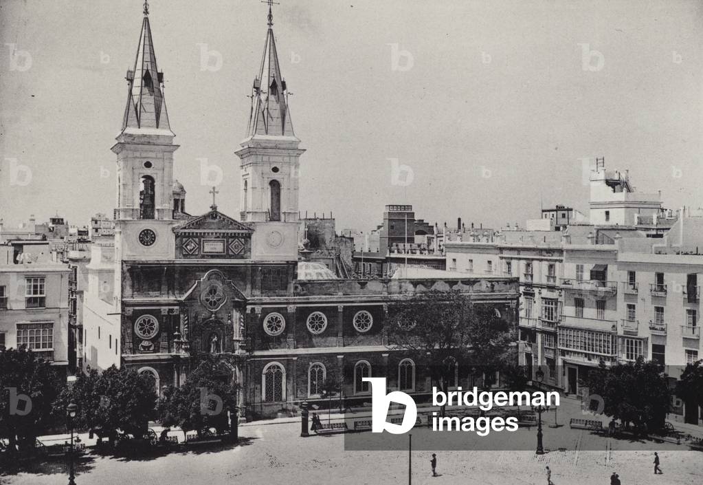Cadiz: Plaza de la Constitucion (b/w photo)