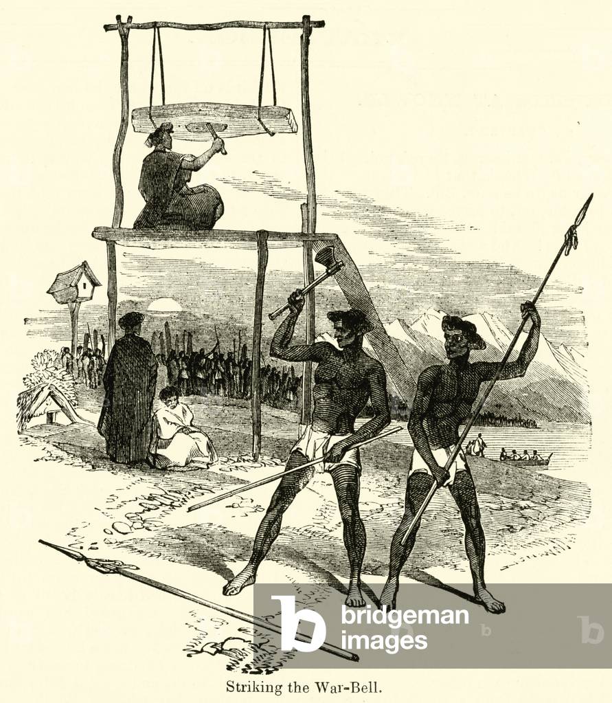 Striking the War-Bell (engraving)