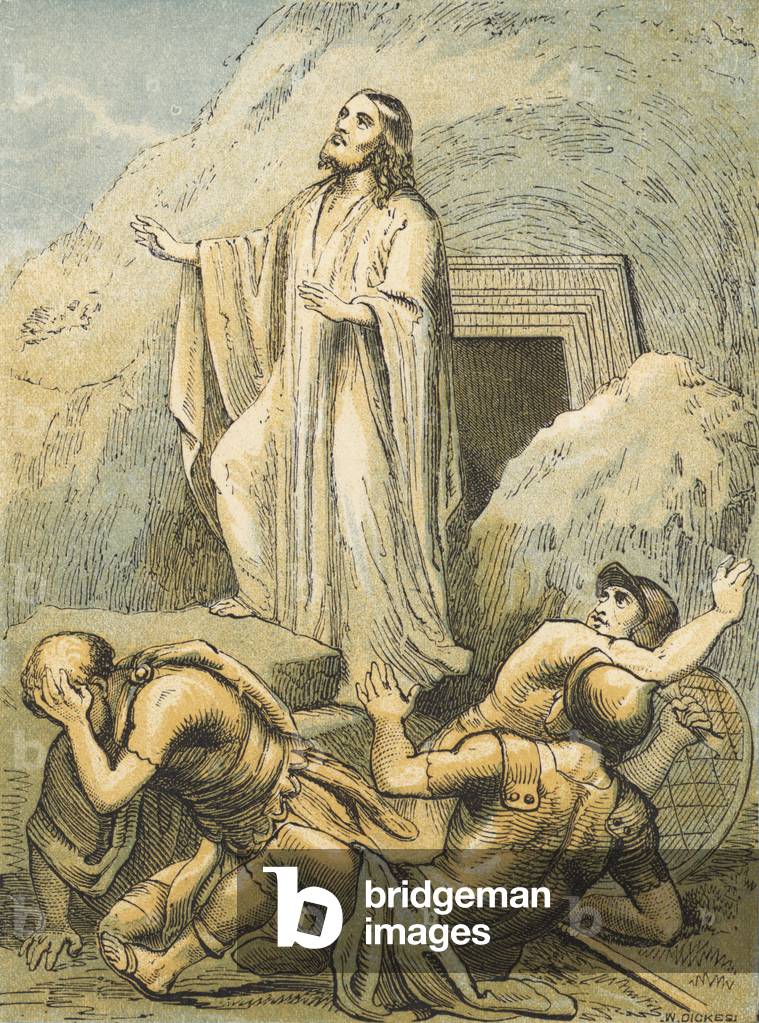 The Resurrection (coloured engraving)