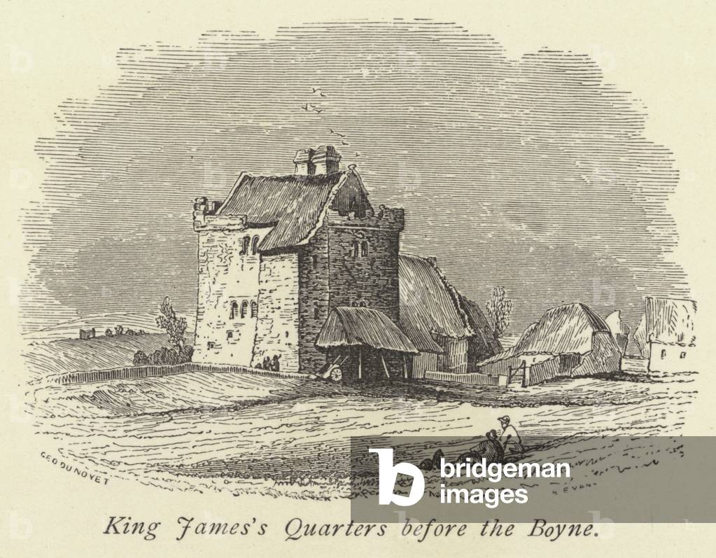 King James's Quarters before the Boyne (engraving)