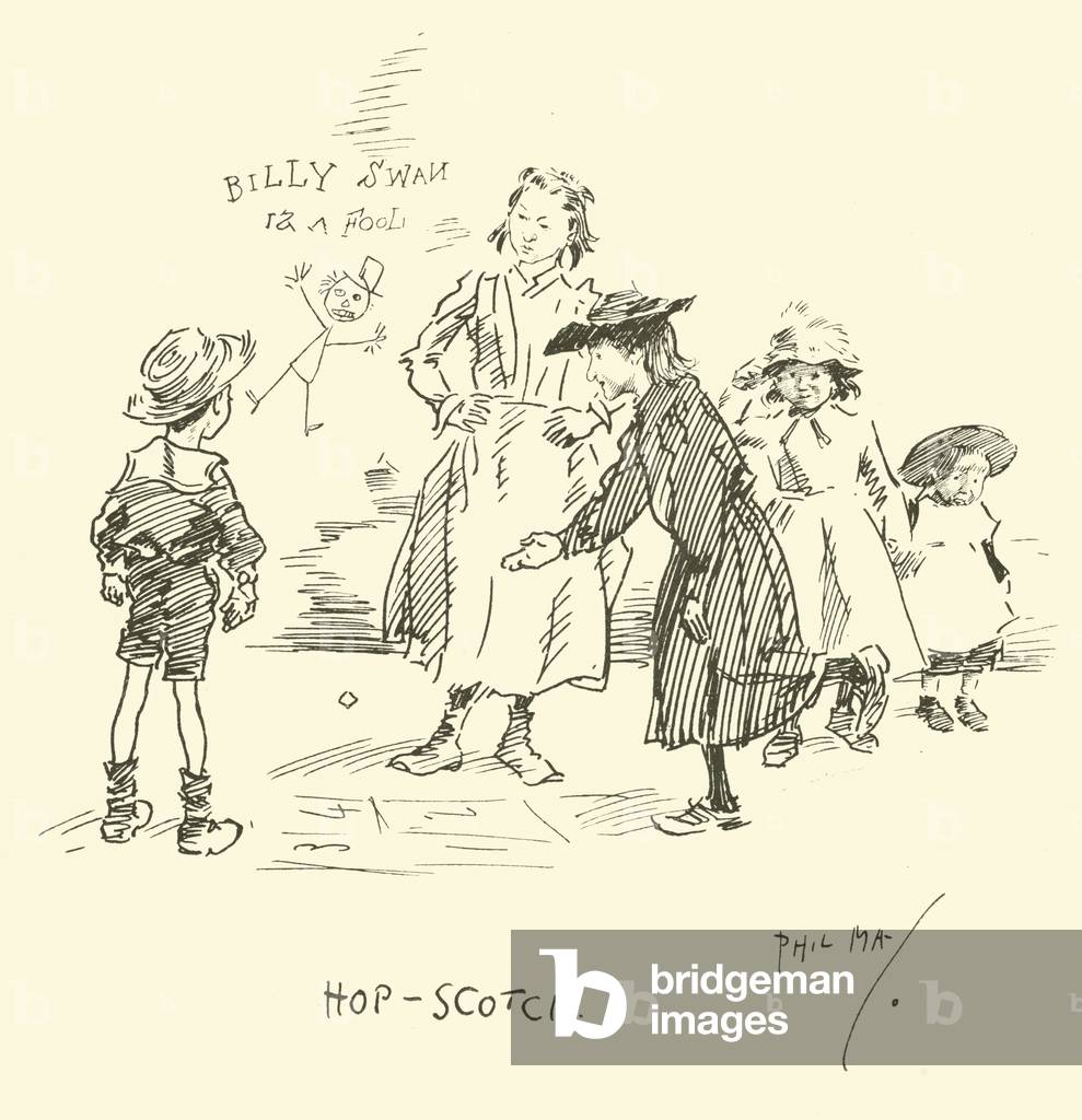 Illustration for Phil May's Gutter-Snipes (lithograph)