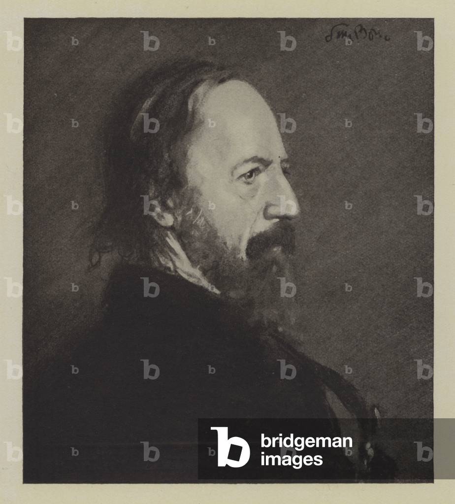 Lord Alfred Tennyson (litho)