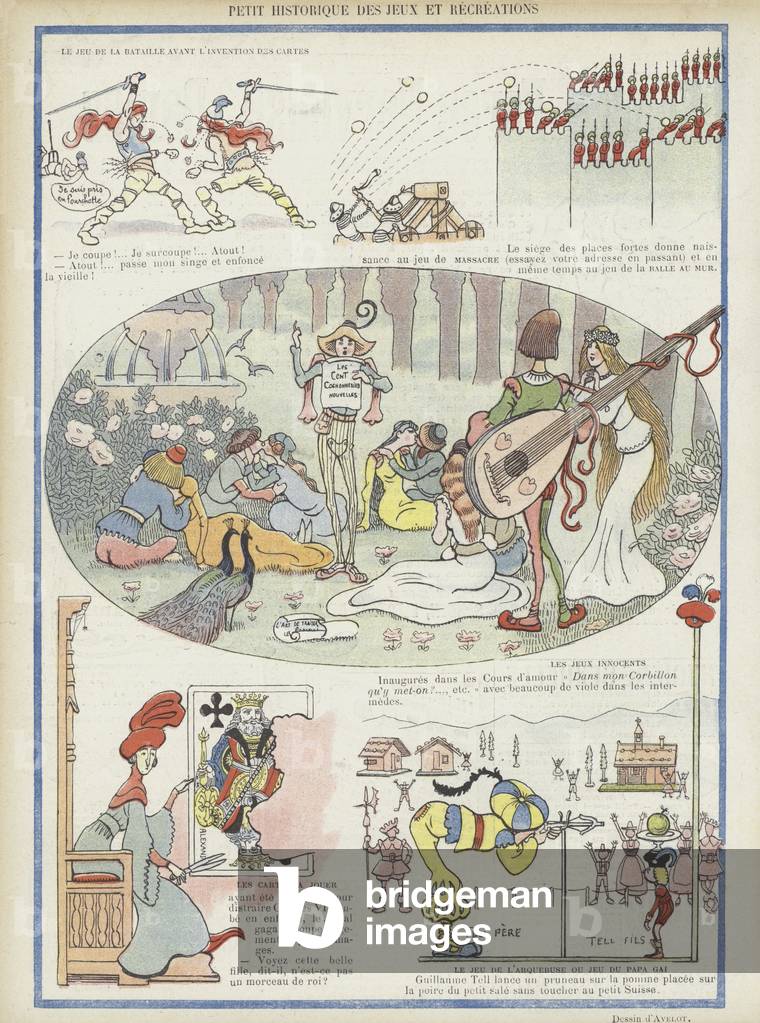 Illustration for Le Rire (colour litho)