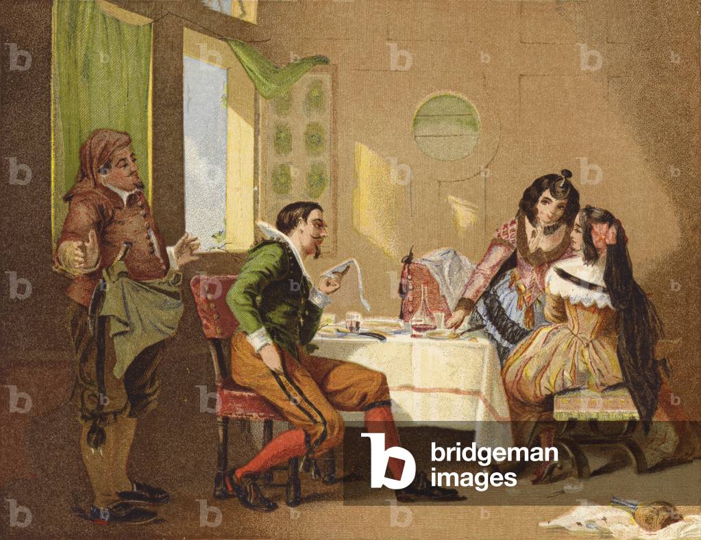 Le Diable Boiteux (colour litho)