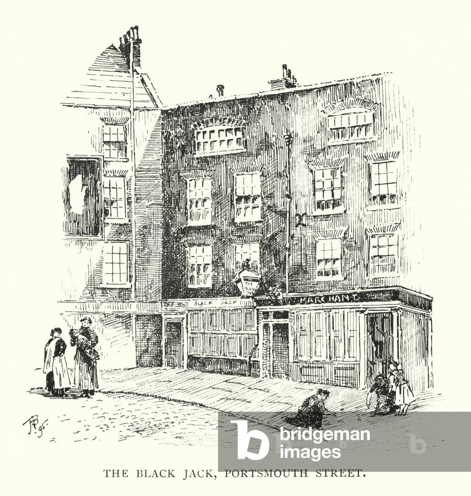 The Black Jack, Portsmouth Street (litho)