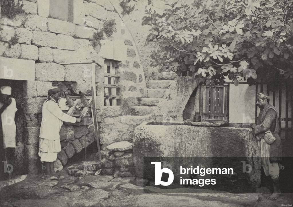 House of St Peter, Jaffa, where Peter prayed, fell into a trance and saw heaven open (b/w photo)