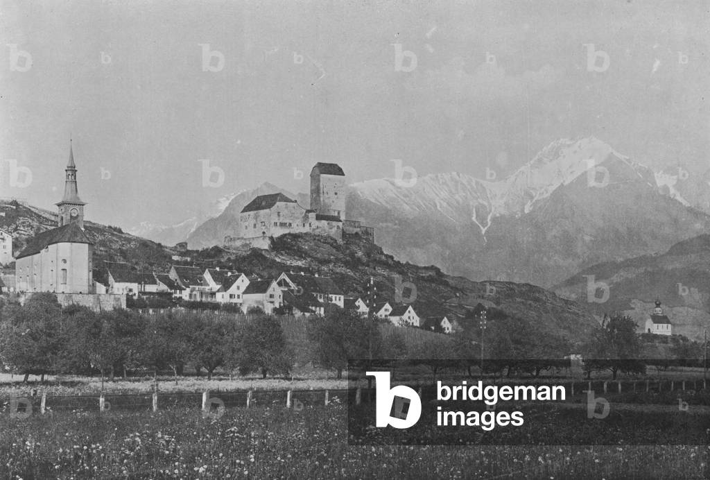 Sargans, Vallee du Rhin (b/w photo)