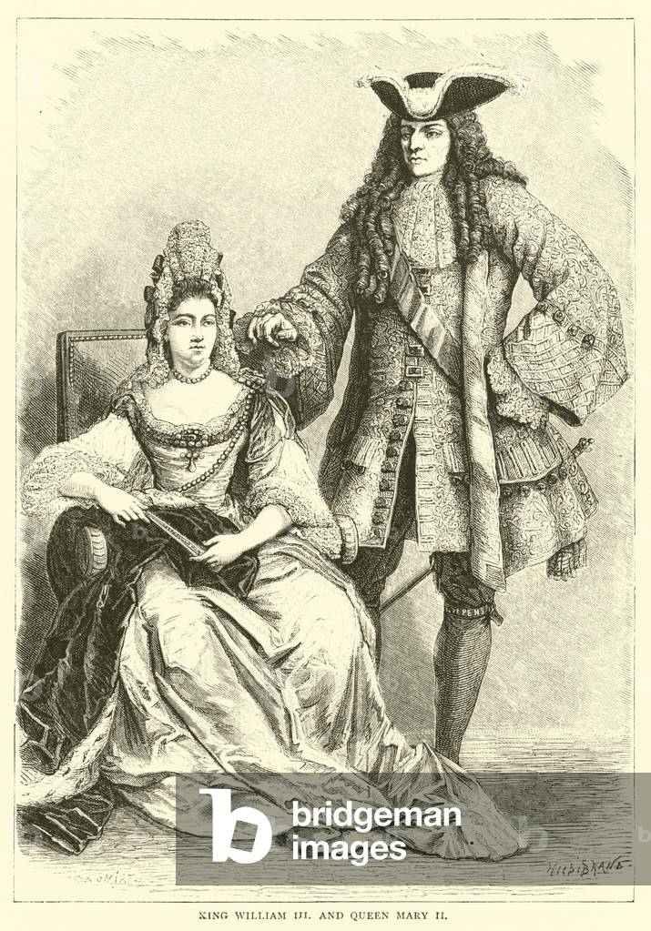 King William III and Queen Mary II (engraving)