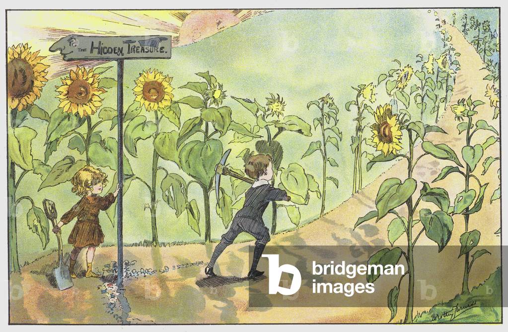 To the Hidden Treasure (colour litho)