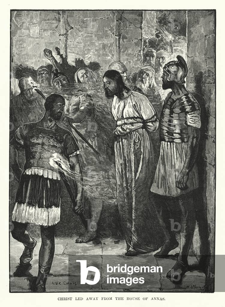 Christ led away from the House of Annas (engraving)
