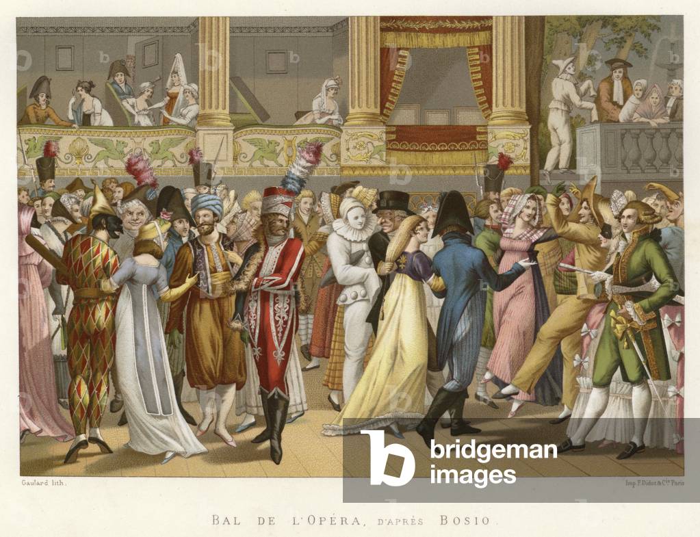 Bal de l'Opera, d'apres Bosio (chromolitho)