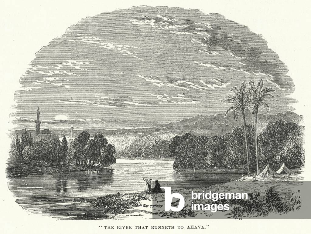 The River that runneth to Ahava (engraving)