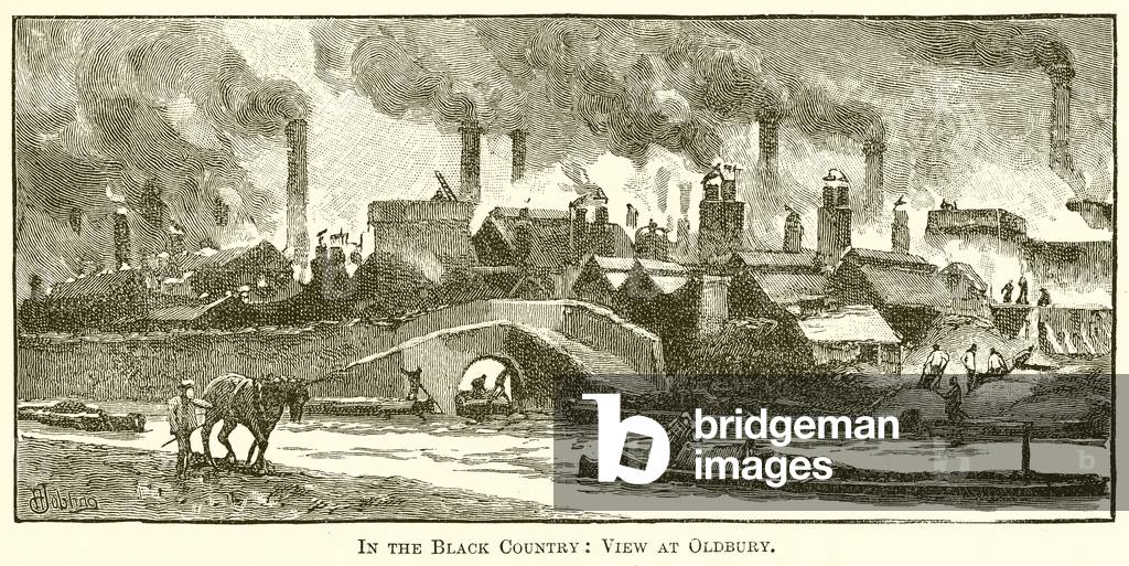 In the Black Country: View at Oldbury (engraving)