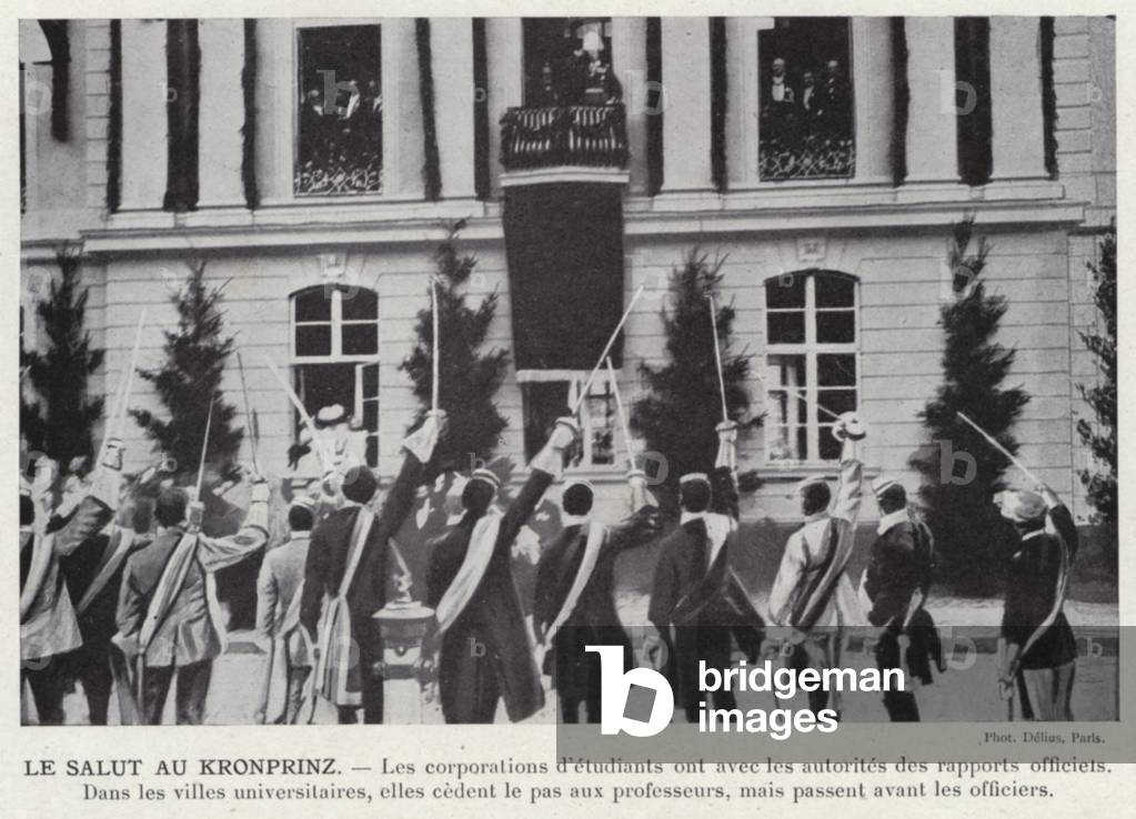 Le Salut Au Kronprinz (b/w photo)