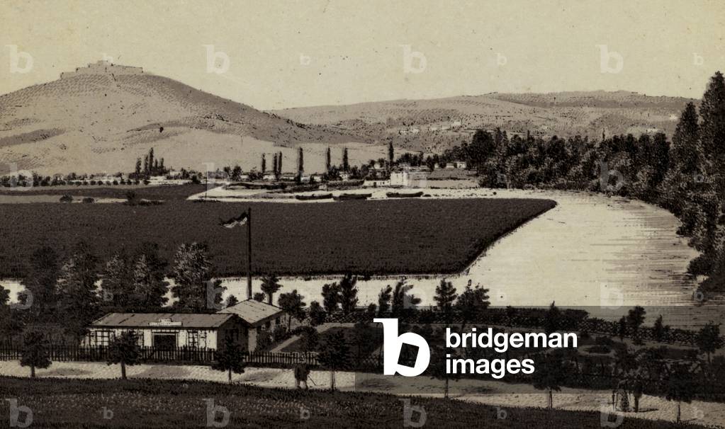 Metz: Blick von der Esplanade (litho)