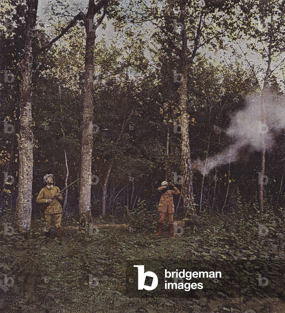 Shooting party (colour photo)