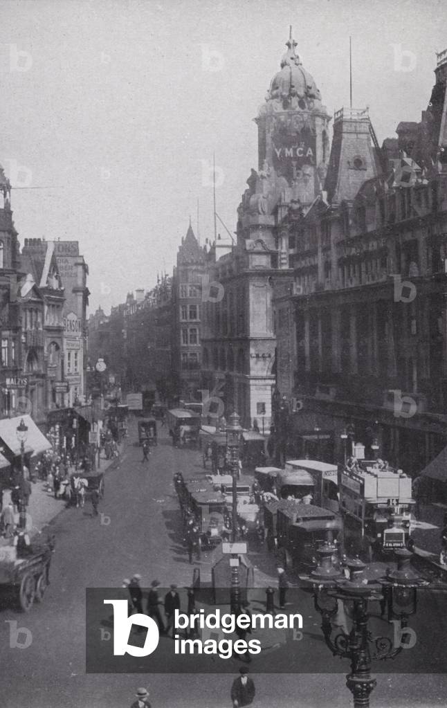 Tottenham Court Road, Old YMCA (b/w photo)