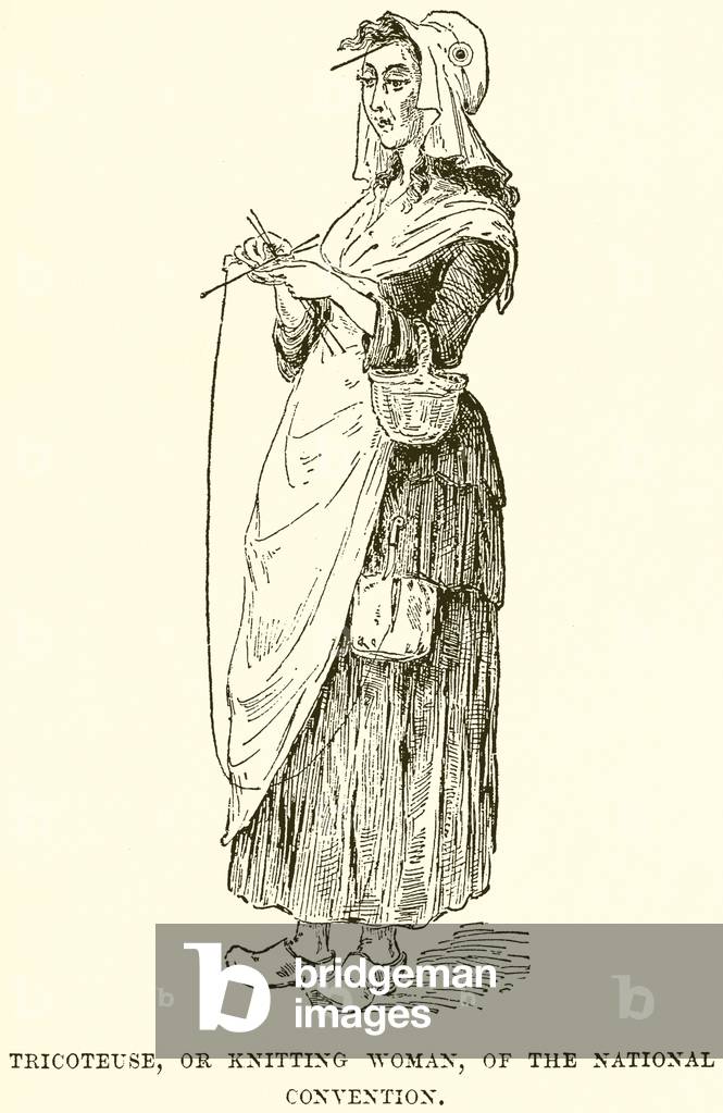 Tricoteuse, or Knitting Woman, of the National Convention (engraving)