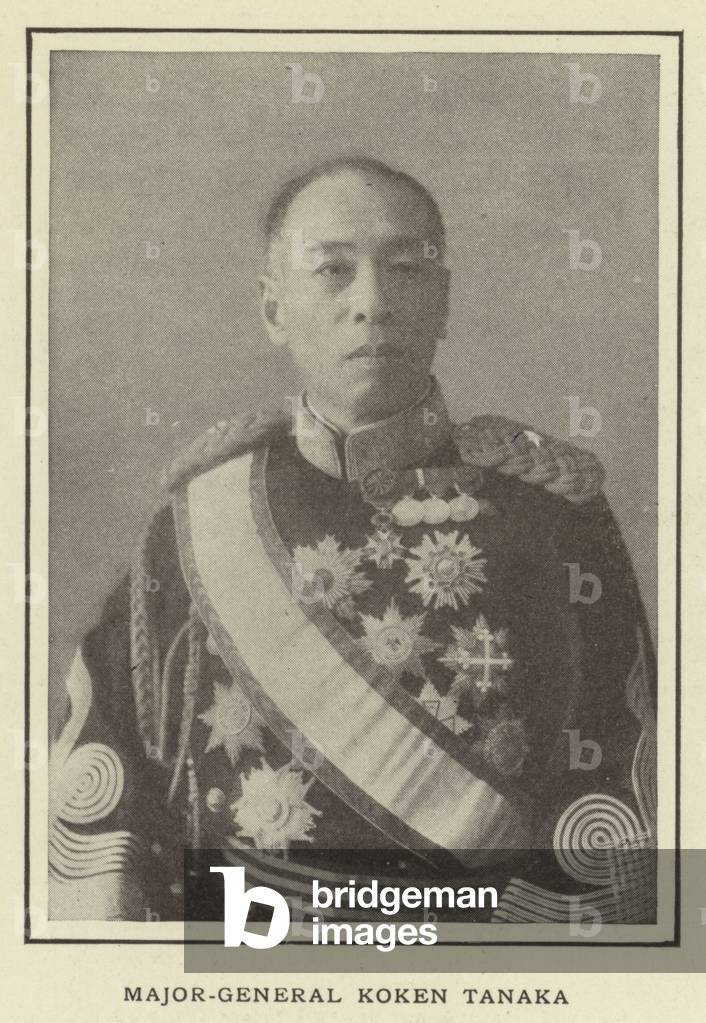 Major-General Koken Tanaka (b/w photo)