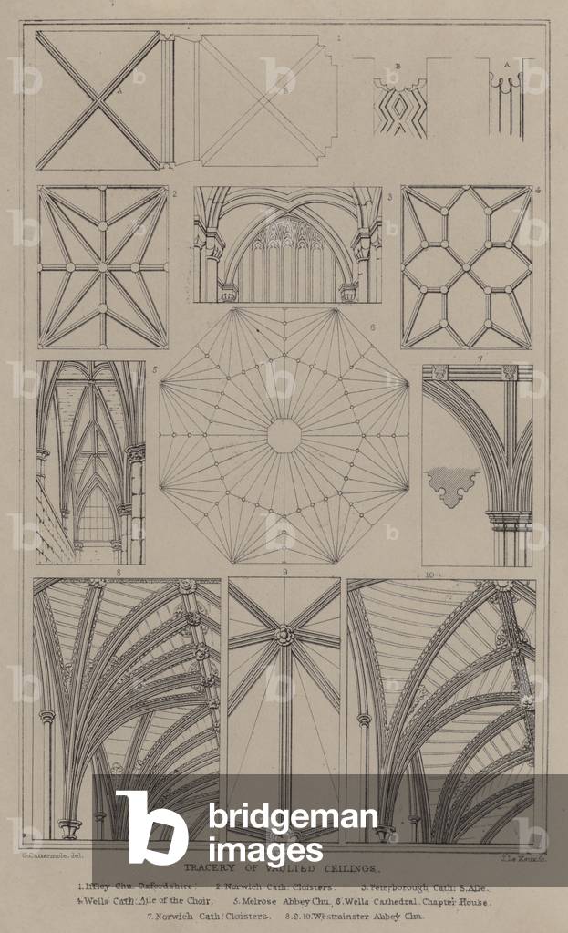 Tracery of Vaulted Ceilings (engraving)
