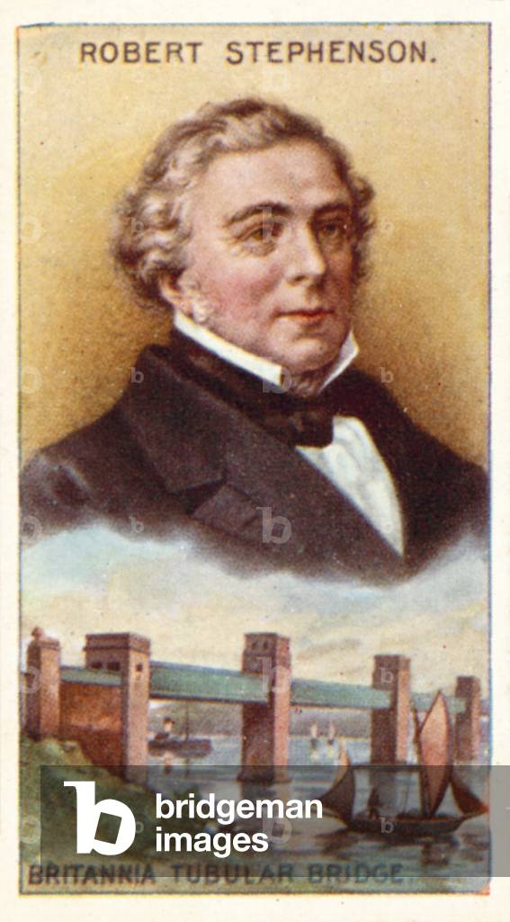 Robert Stephenson, Britannia Tubular Bridge (colour litho)