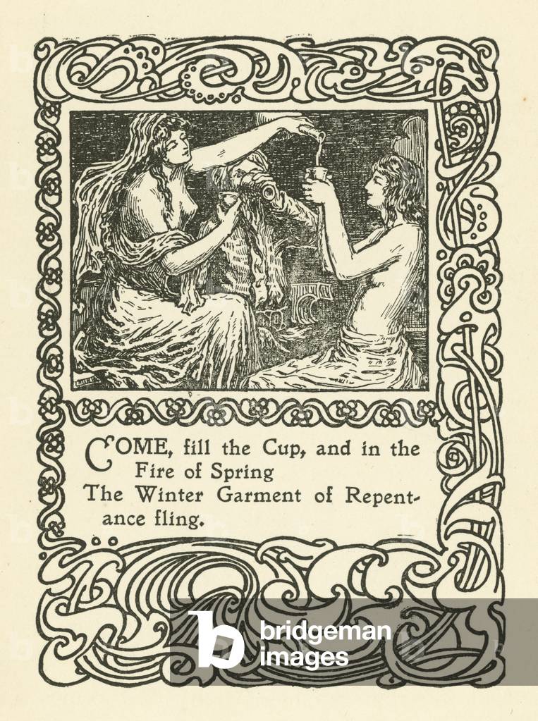 Illustration for Rubaiyat of Omar Khayyam (litho)
