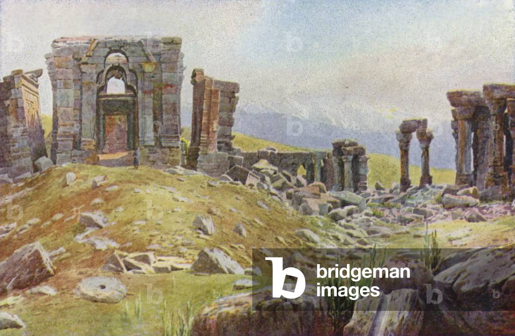 The Ruins of Martand (colour litho)