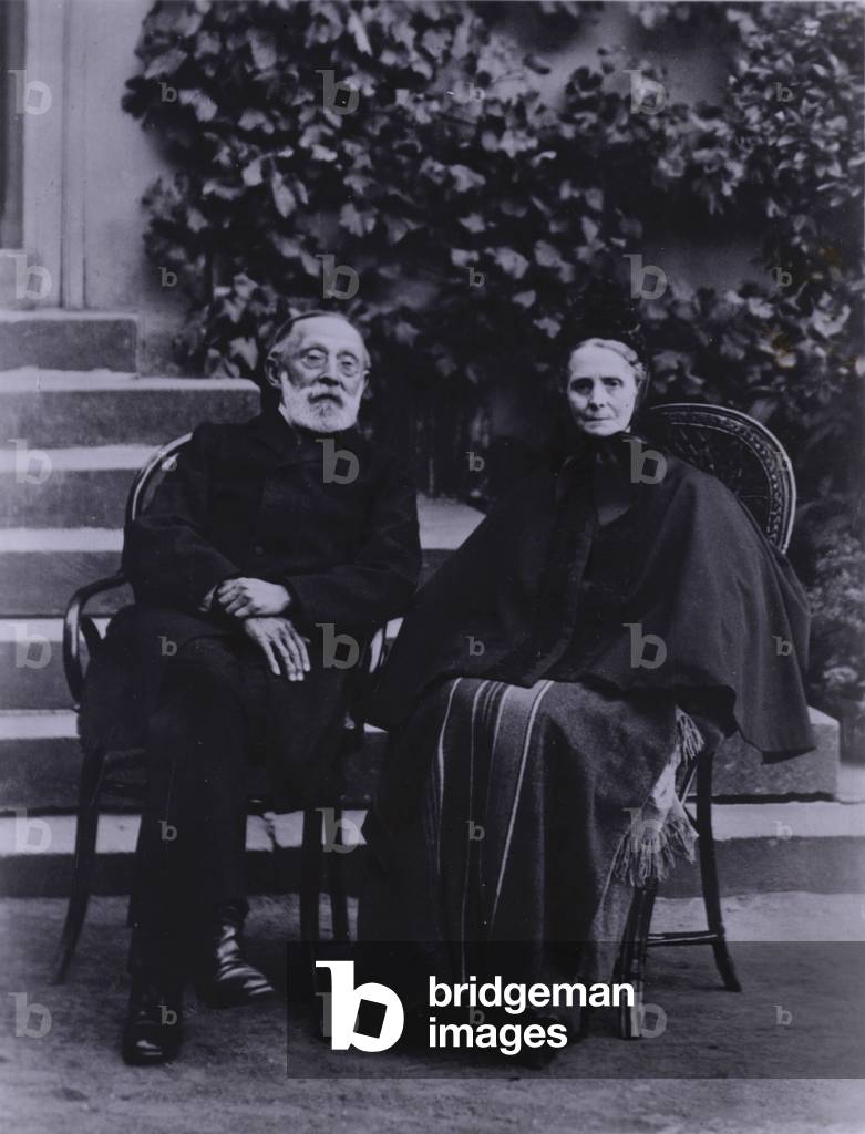 Robert Virchow, German physician and pathologist, and his wife, Rosalie (b/w photo)