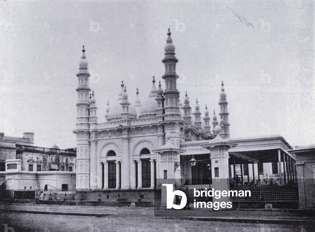 Calcutta: The Ghulam Mahomed Mosque (b/w photo)