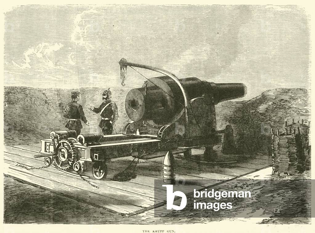 The Krupp Gun, October 1870 (engraving)