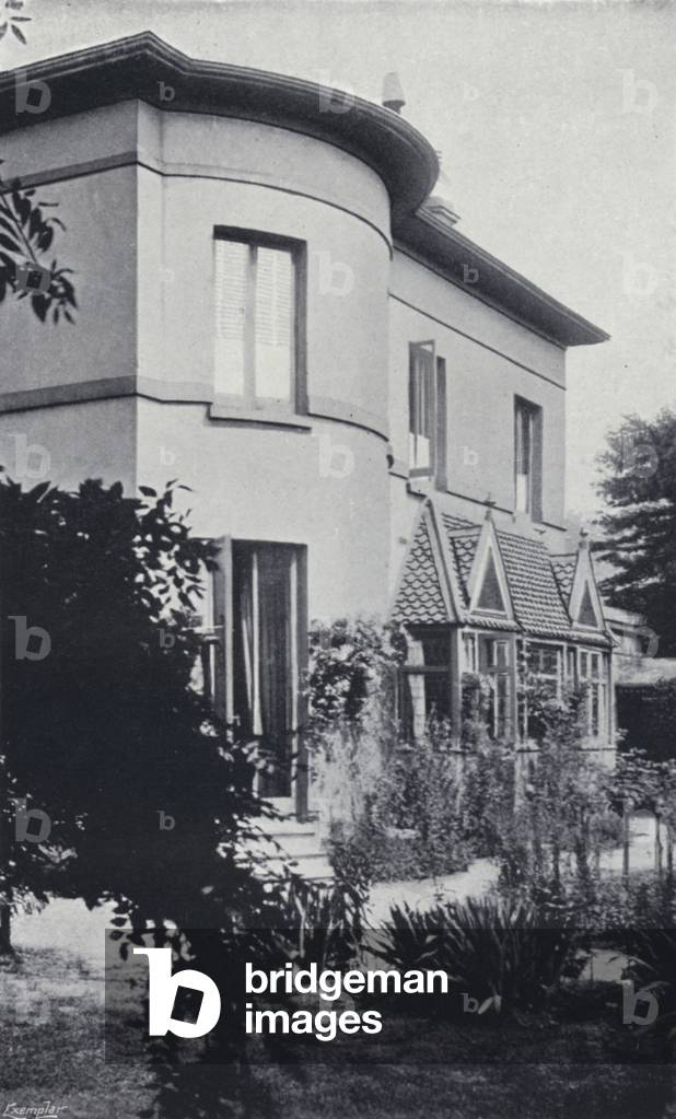 George Eliot's House, the Priory, 21 North Bank, St John's Wood (b/w photo)