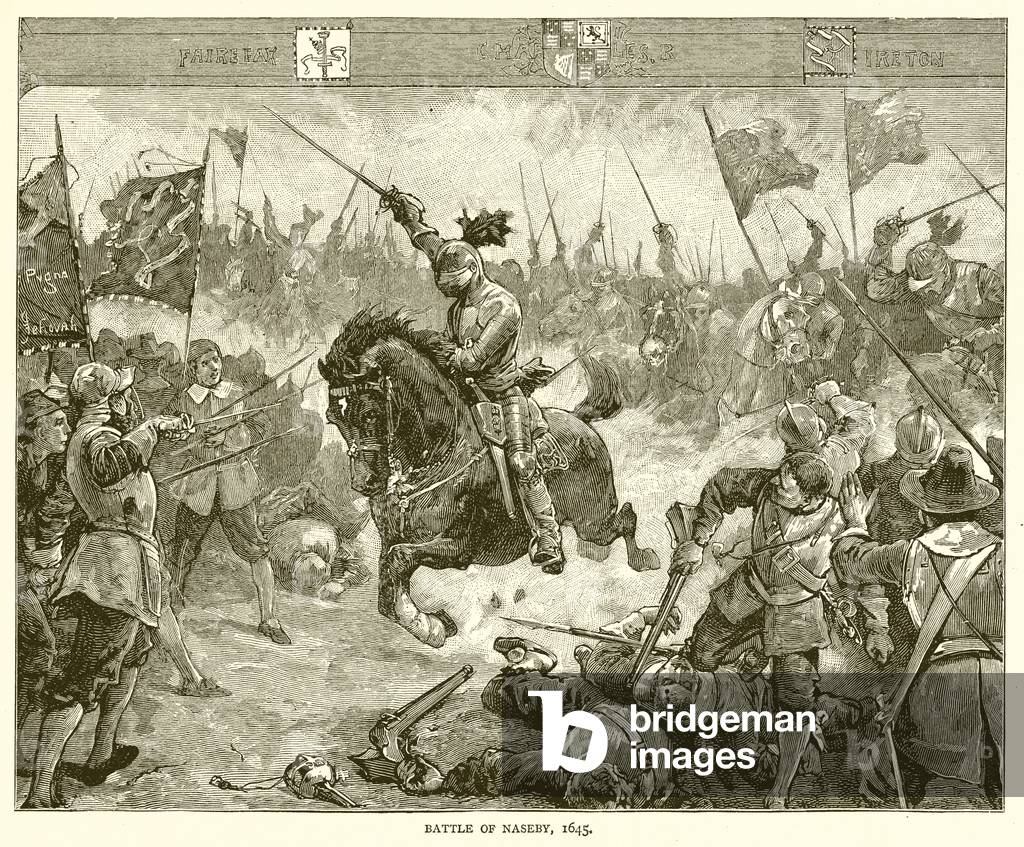 Battle of Naseby, 1645 (engraving)