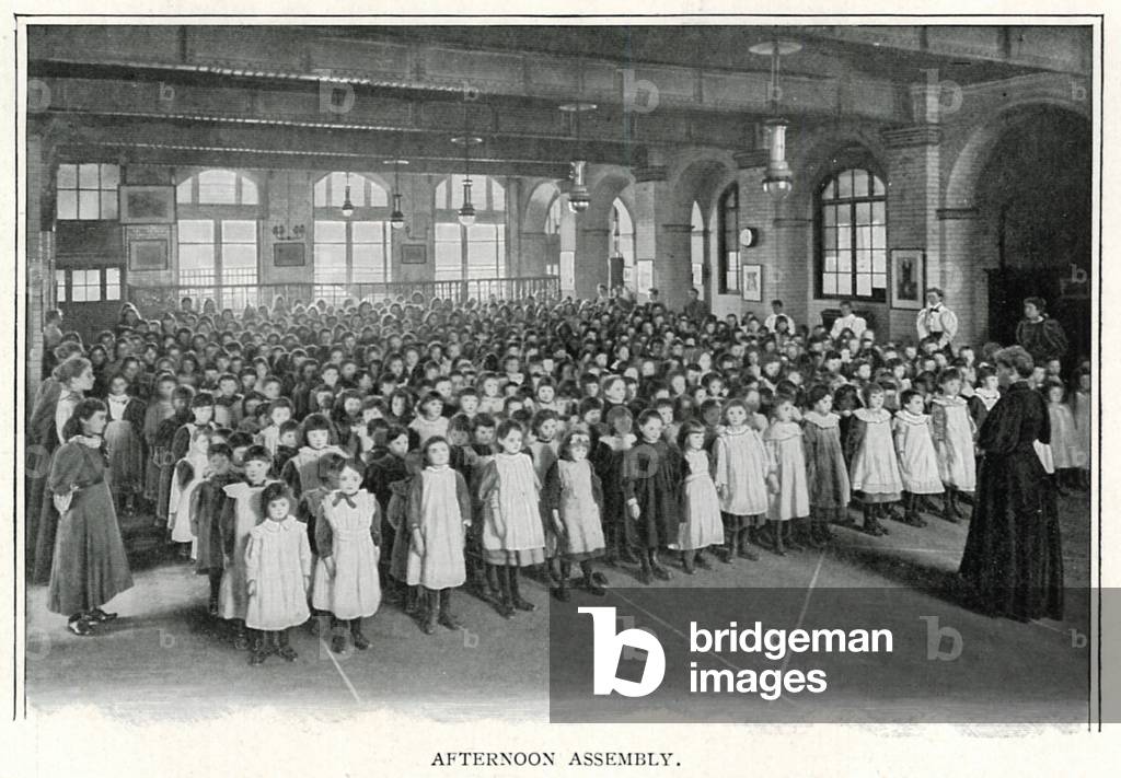 Afternoon Assembly (b/w photo)