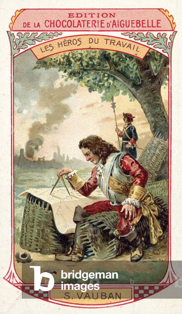 Marshal Vauban, French military engineer (chromolitho)