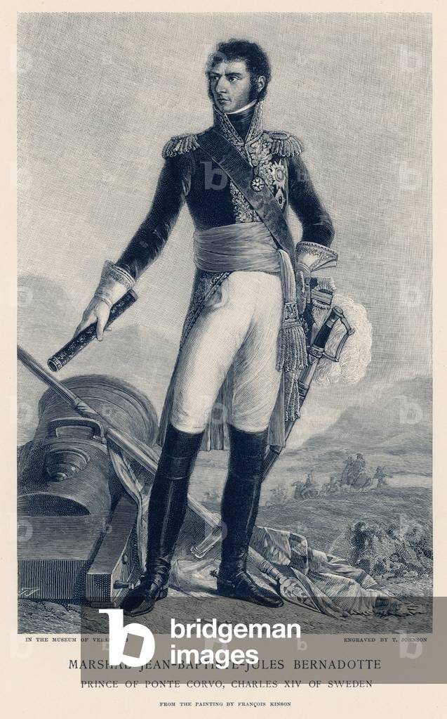 Marshal Jean-Baptiste-Jules Bernadotte, Charles XIV of Sweden (engraving)