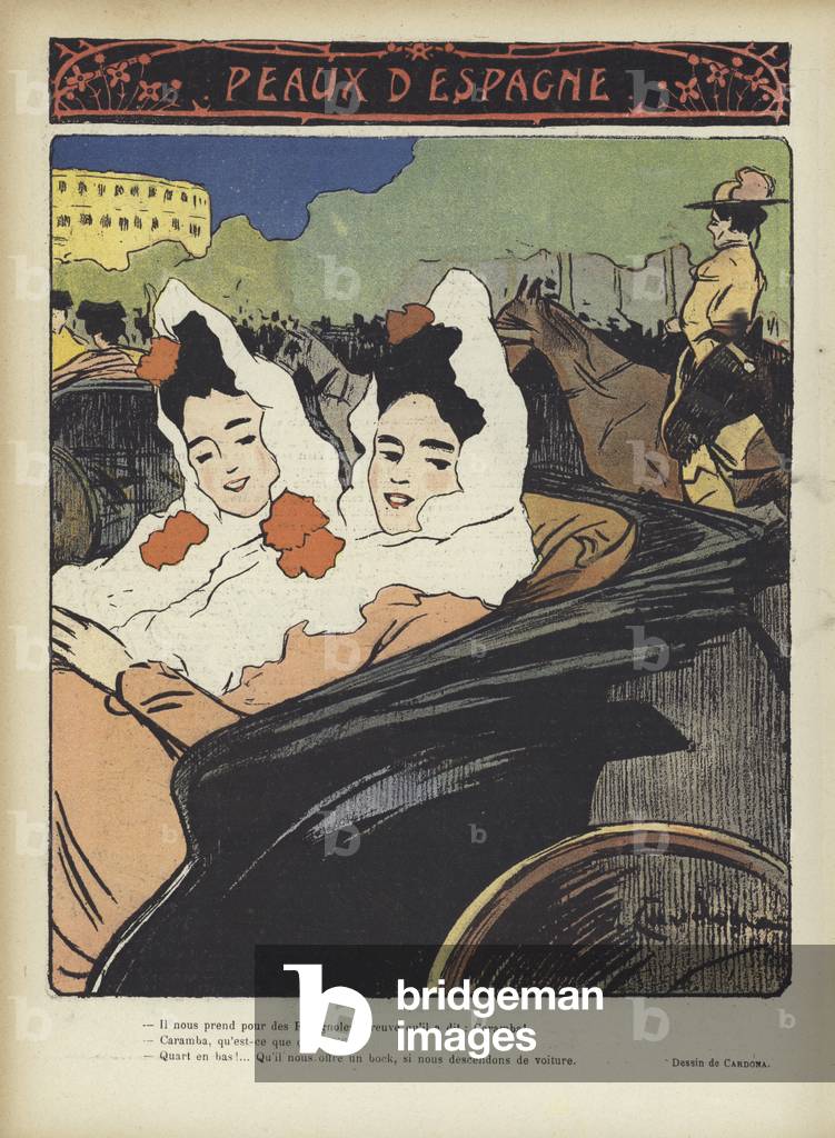 Illustration for Le Rire (colour litho)