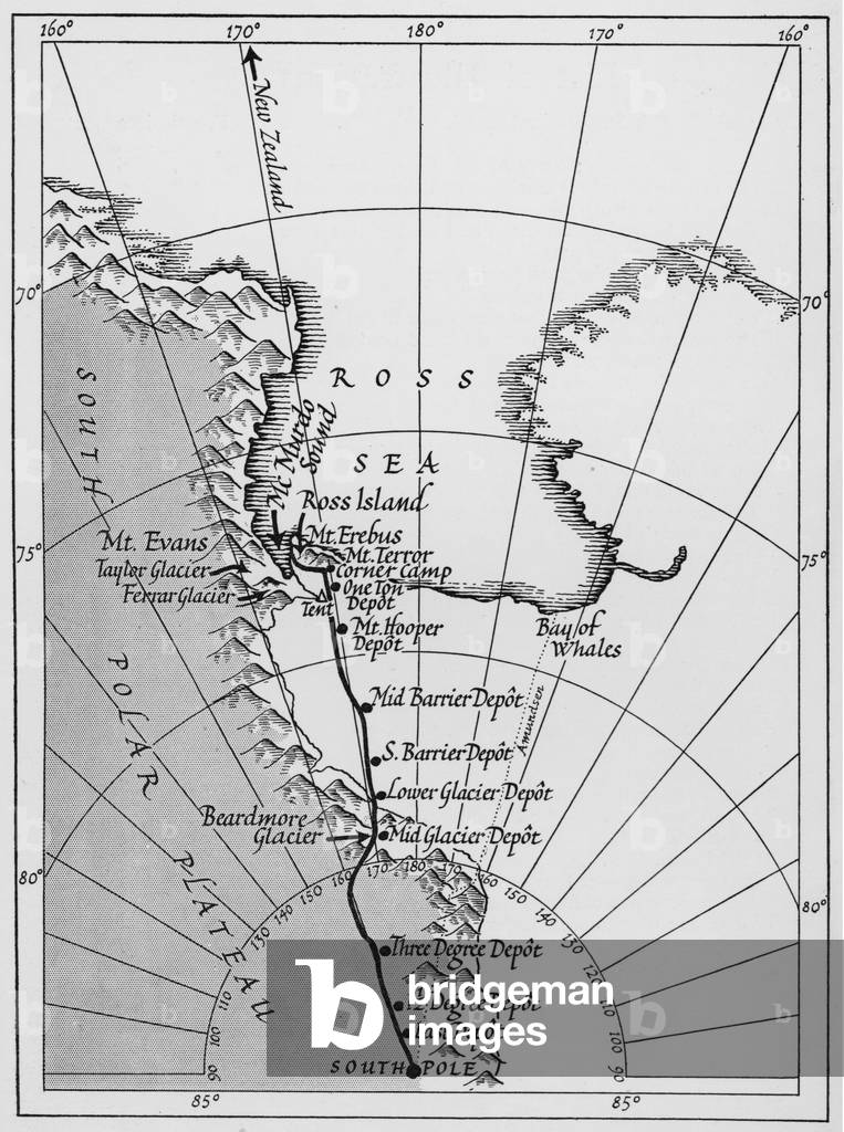 Robert Falcon Scott's Terra Nova Expedition (b/w photo)