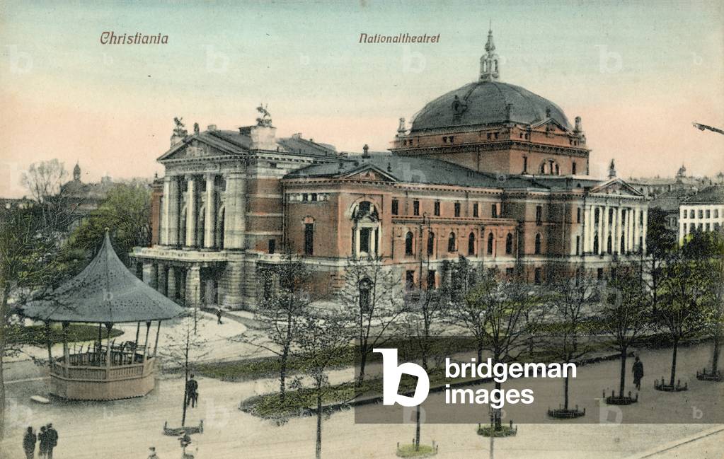 The National Theatre, Oslo, Norway (colour photo)