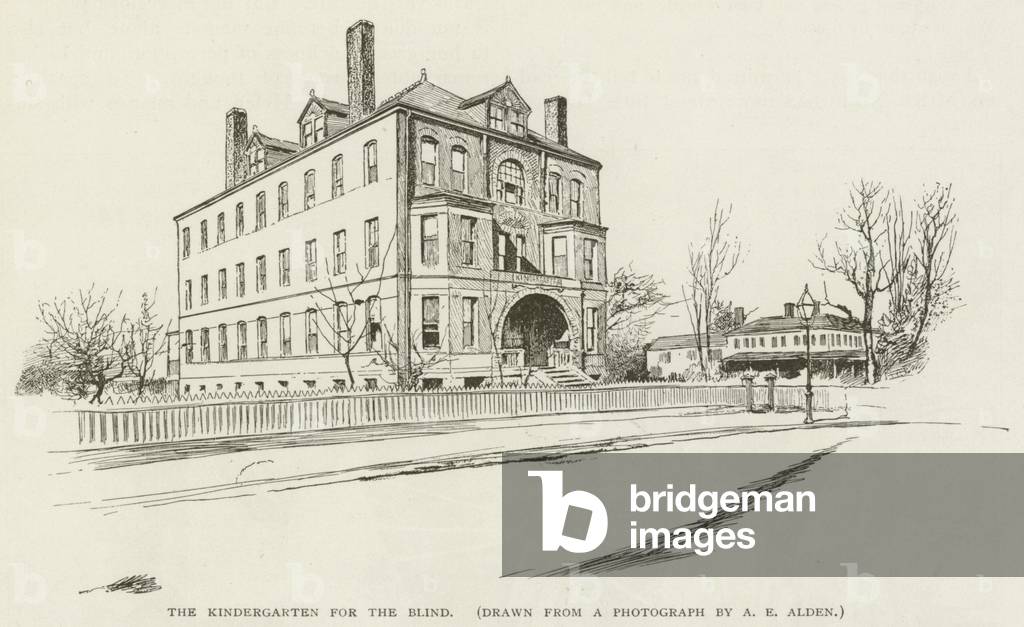 The Kindergarten for the Blind (litho)