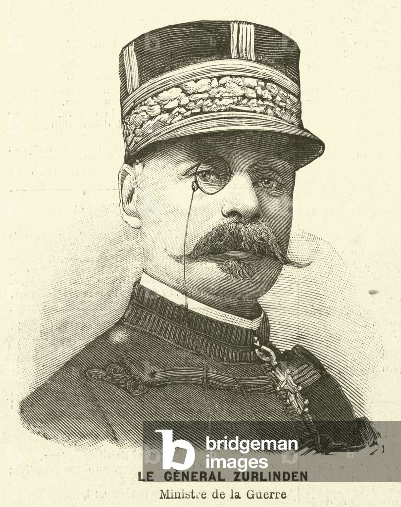 General Zurlinden, French Minister of War (engraving)