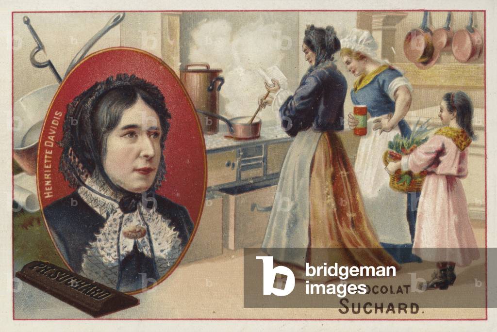Henriette Davidis, German cookery writer (chromolitho)