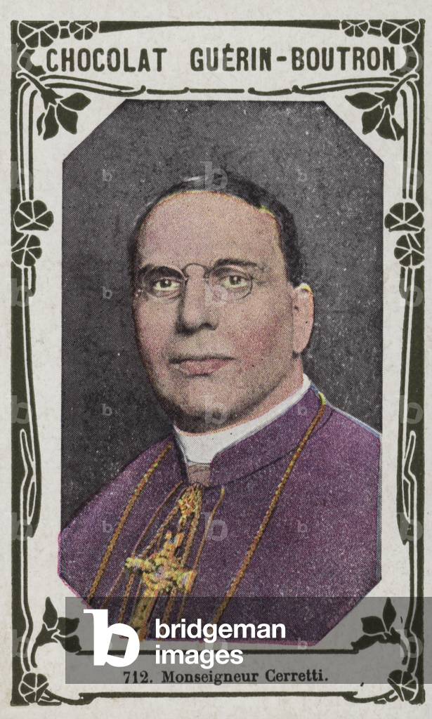 Monseigneur Cerretti (coloured photo)