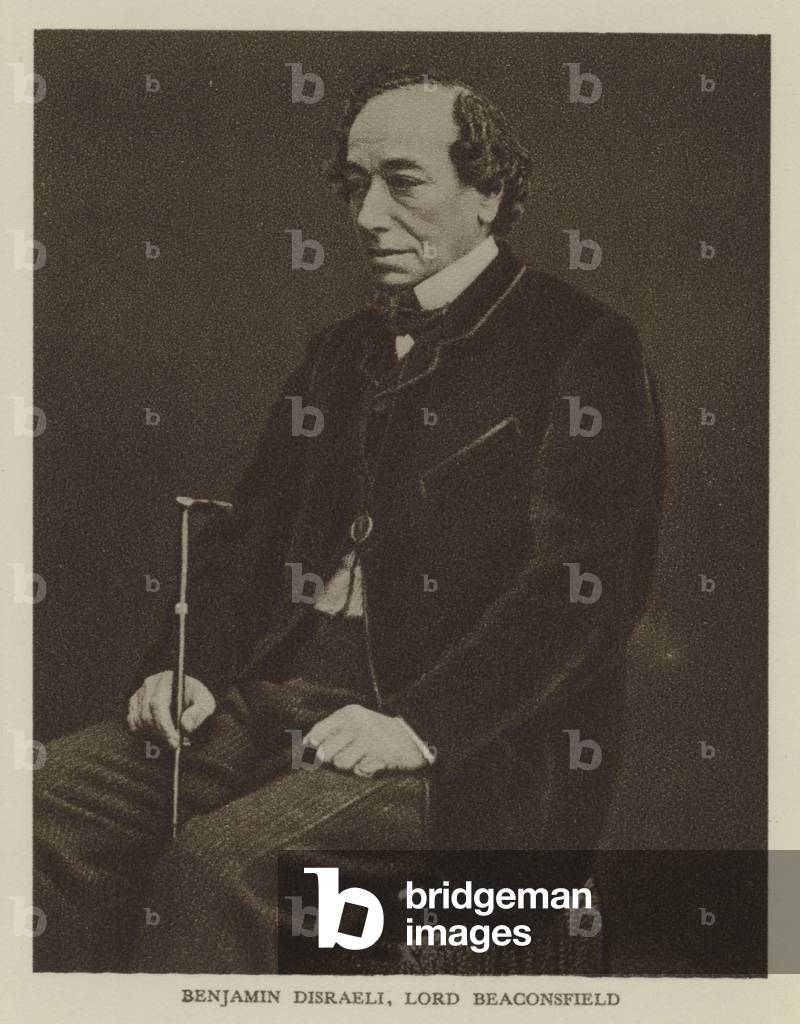 Benjamin Disraeli, Lord Beaconsfield (b/w photo)