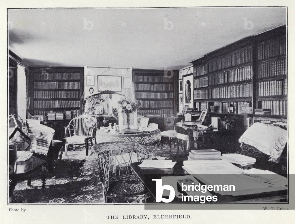 The Library, Elderfield (b/w photo)